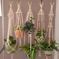 VINTAGE Blumenampel 60er 70er Hängeampel Pflanzenhänger Fensterdekoration Boho Makramee Hänger für Zimmerpflanzen retro 80er dekoration